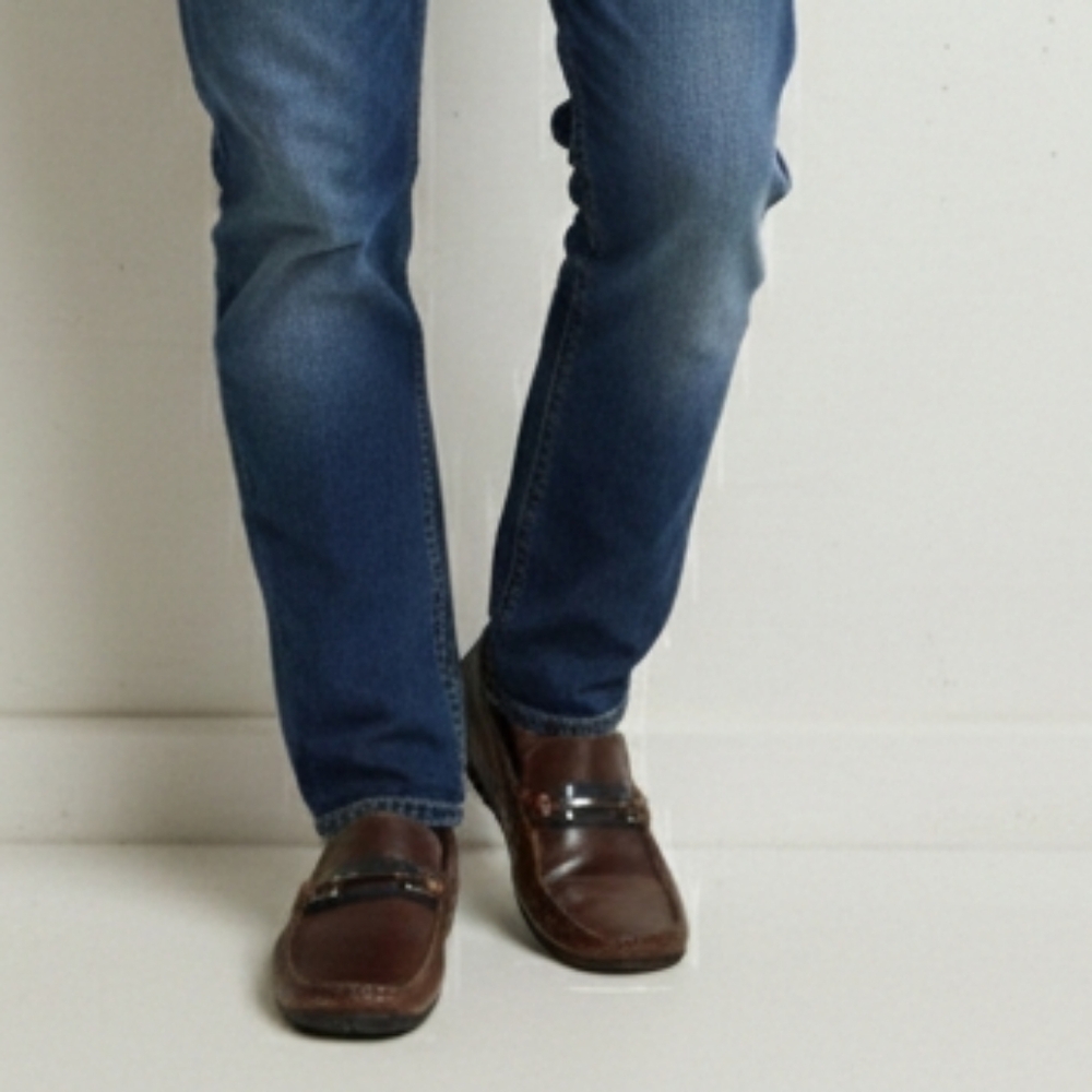 Men's Brown Leather Slip-On Loafers